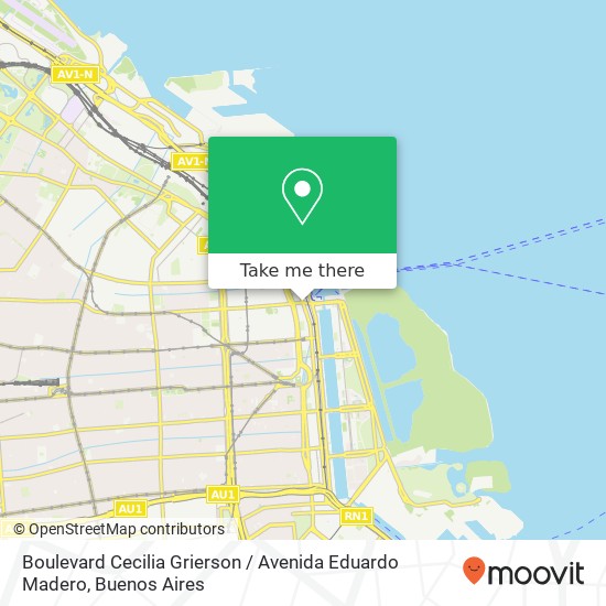 Mapa de Boulevard Cecilia Grierson / Avenida Eduardo Madero