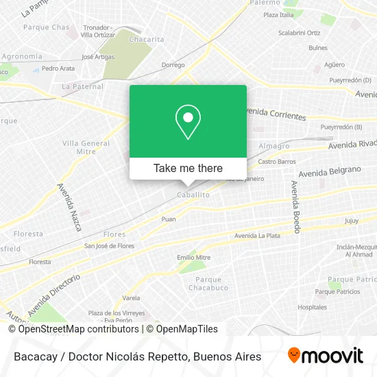 Mapa de Bacacay / Doctor Nicolás Repetto