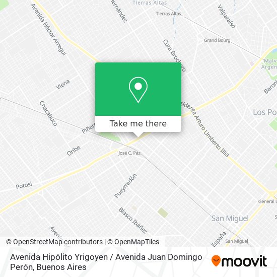 Avenida Hipólito Yrigoyen / Avenida Juan Domingo Perón map