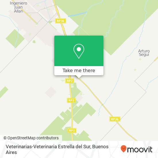 Mapa de Veterinarias-Veterinaria Estrella del Sur