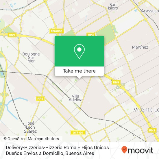 Delivery-Pizzerias-Pizzeria Roma E Hijos Unicos Dueños Envios a Domicilio map