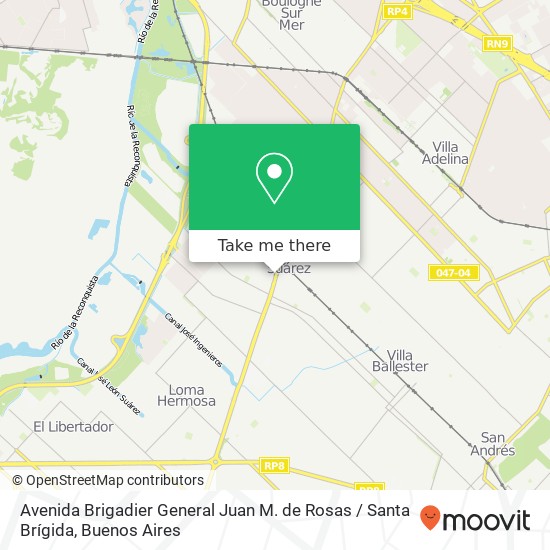Mapa de Avenida Brigadier General Juan M. de Rosas / Santa Brígida
