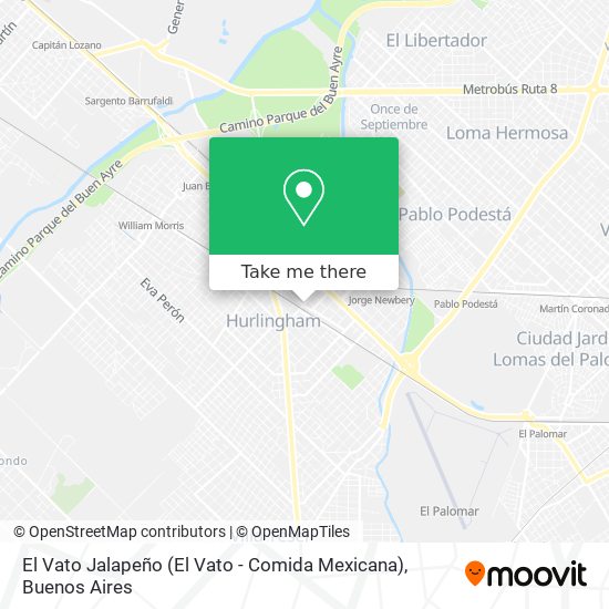 El Vato Jalapeño (El Vato - Comida Mexicana) map