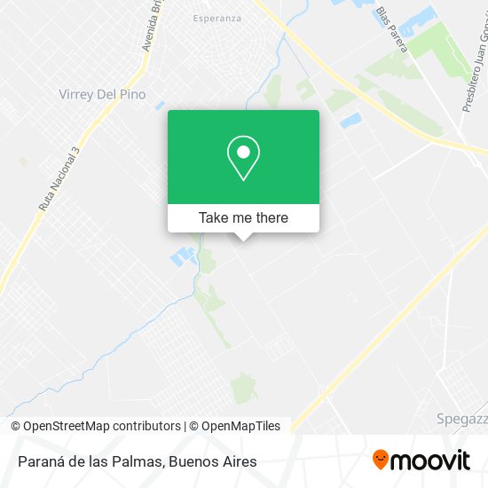 Paraná de las Palmas map