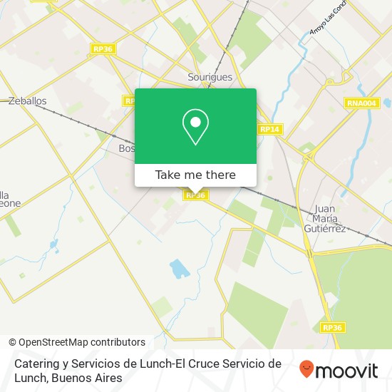 Catering y Servicios de Lunch-El Cruce Servicio de Lunch map