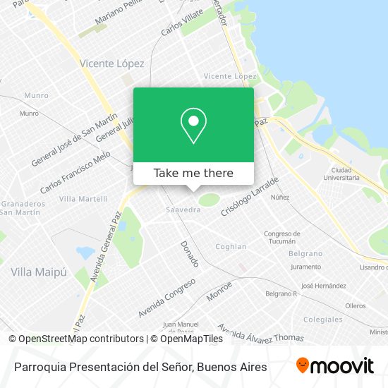 Parroquia Presentación del Señor map