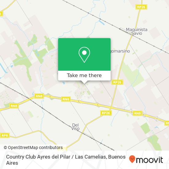 Country Club Ayres del Pilar / Las Camelias map