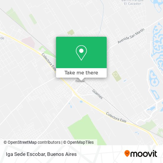 Mapa de Iga Sede Escobar
