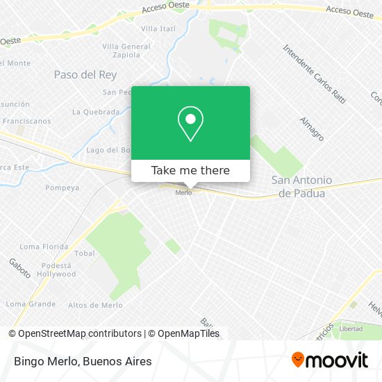 Mapa de Bingo Merlo
