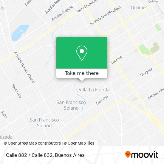 Calle 882 / Calle 832 map