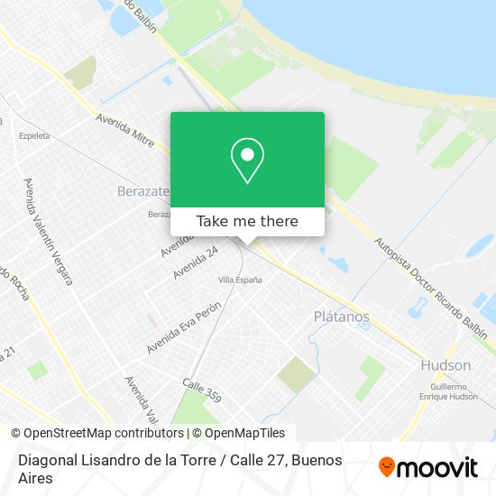 Mapa de Diagonal Lisandro de la Torre / Calle 27