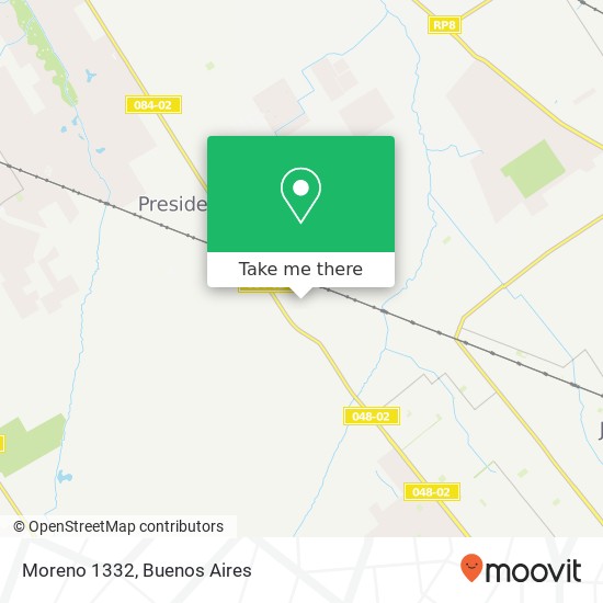 Moreno 1332 map