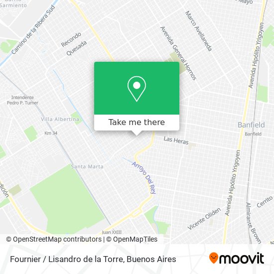 Fournier / Lisandro de la Torre map