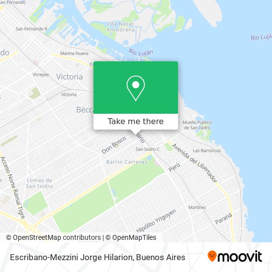 Mapa de Escribano-Mezzini Jorge Hilarion