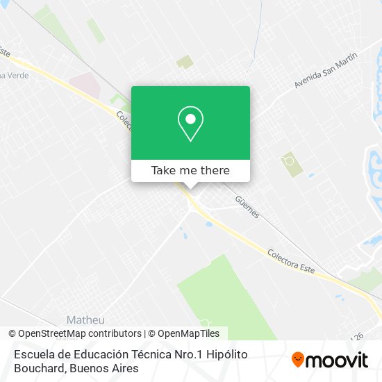 Escuela de Educación Técnica Nro.1 Hipólito Bouchard map