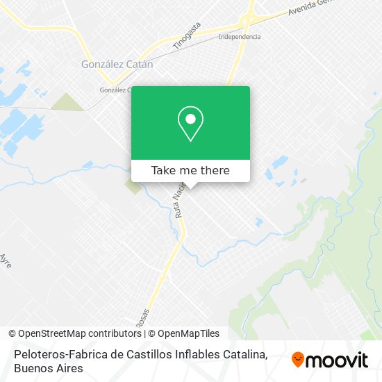 How to get to Peloteros-Fabrica de Castillos Catalina in La Matanza by Colectivo or Train?