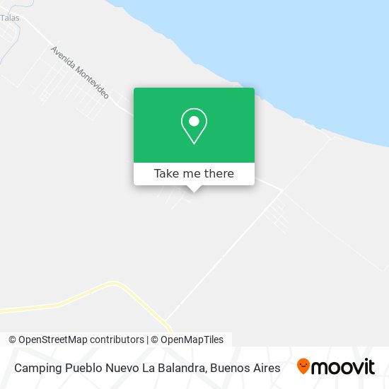 Camping Pueblo Nuevo La Balandra map