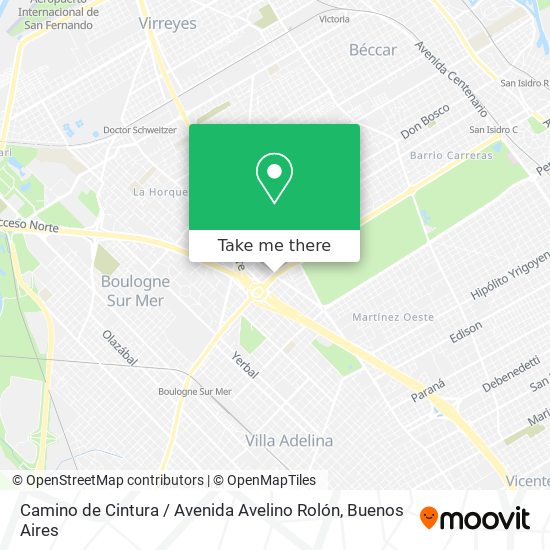 Mapa de Camino de Cintura / Avenida Avelino Rolón