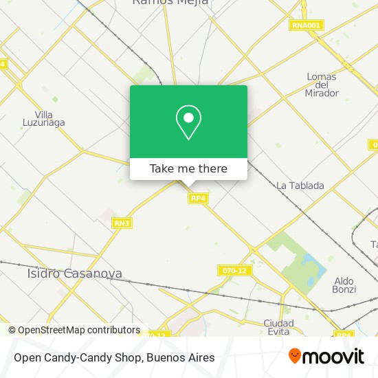 Mapa de Open Candy-Candy Shop