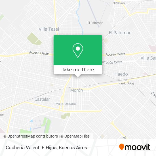 Cocheria Valenti E Hijos map