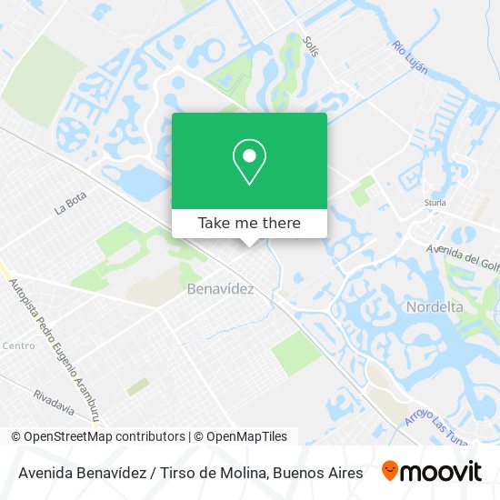 Avenida Benavídez / Tirso de Molina map