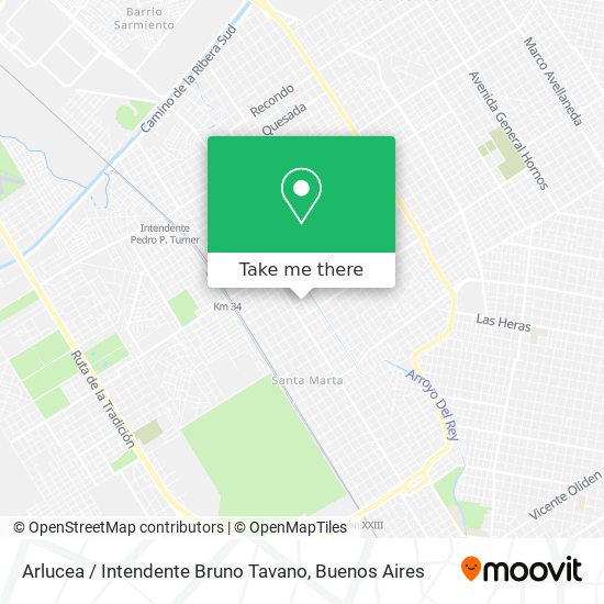 Arlucea / Intendente Bruno Tavano map