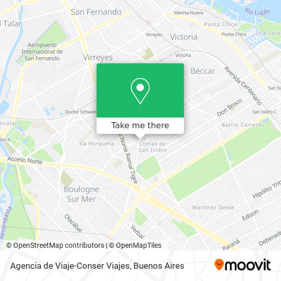 Agencia de Viaje-Conser Viajes map