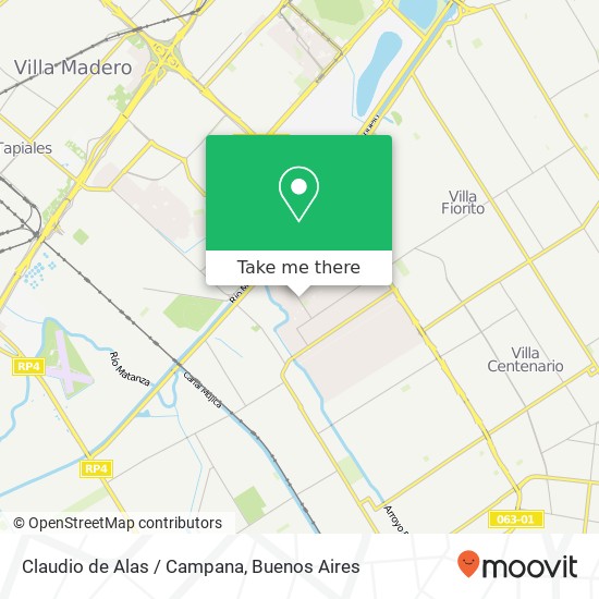 Mapa de Claudio de Alas / Campana