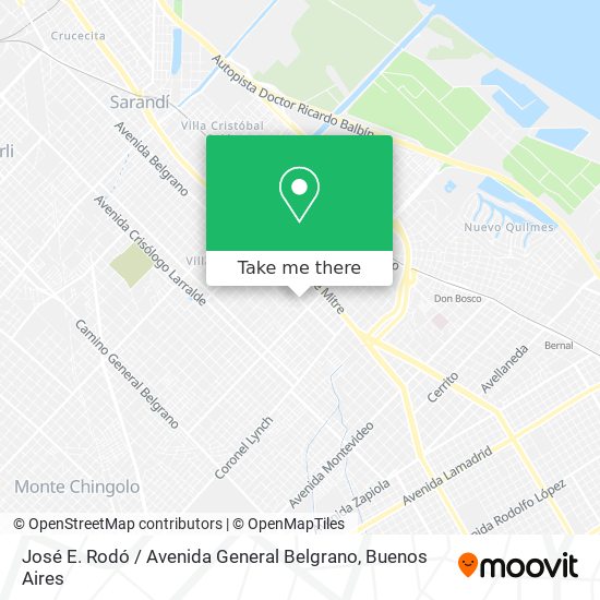 José E. Rodó / Avenida General Belgrano map