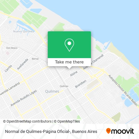 Normal de Quilmes-Página Oficial- map