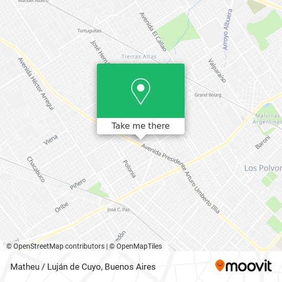Matheu / Luján de Cuyo map