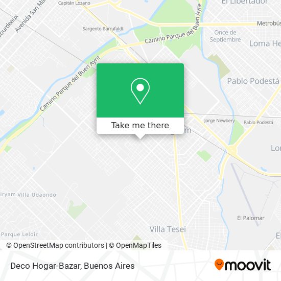 Mapa de Deco Hogar-Bazar