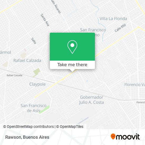 Mapa de Rawson