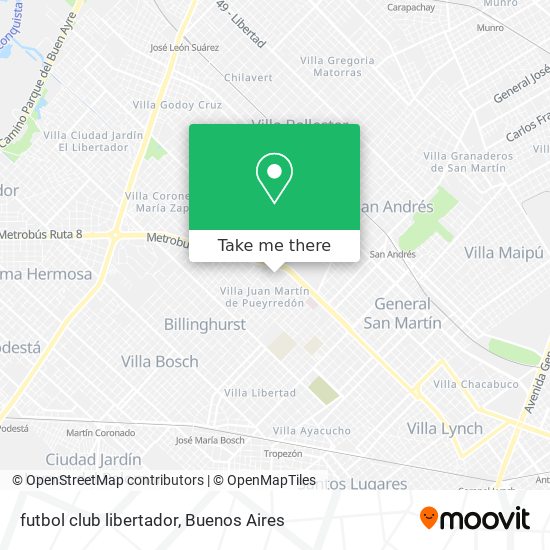 futbol club libertador map