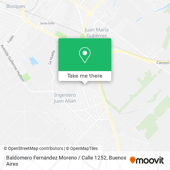 Mapa de Baldomero Fernández Moreno / Calle 1252