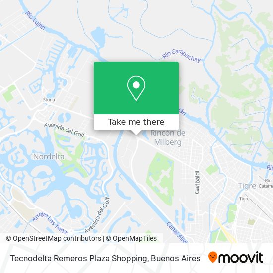 Mapa de Tecnodelta Remeros Plaza Shopping