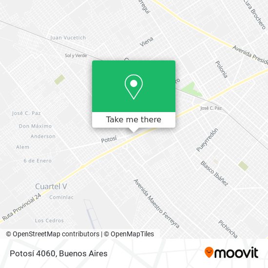 Potosí 4060 map