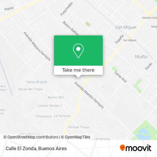 Calle El Zonda map