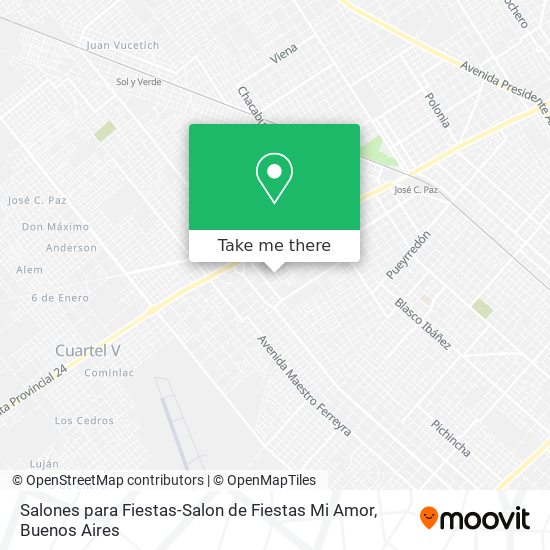 Mapa de Salones para Fiestas-Salon de Fiestas Mi Amor