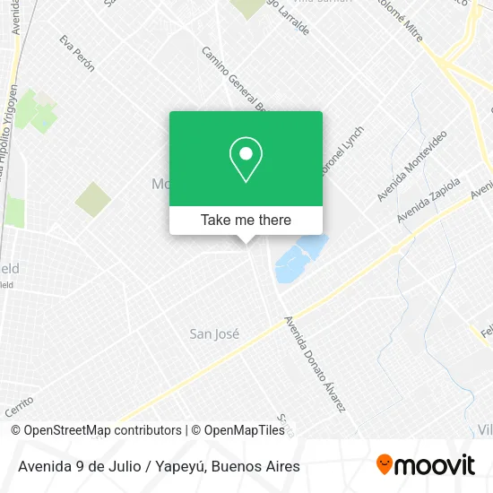 Mapa de Avenida 9 de Julio / Yapeyú