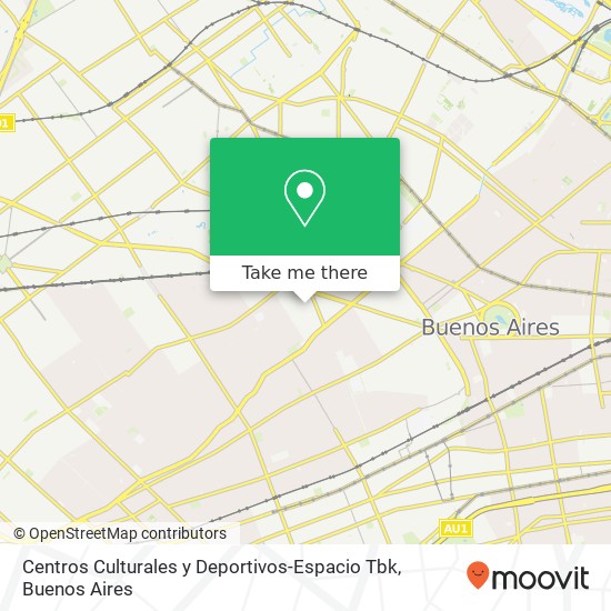 Centros Culturales y Deportivos-Espacio Tbk map