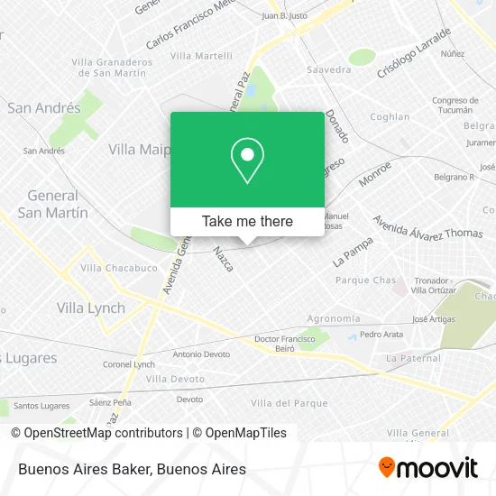 Mapa de Buenos Aires Baker