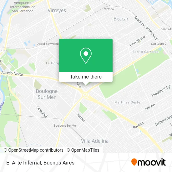 El Arte Infernal map