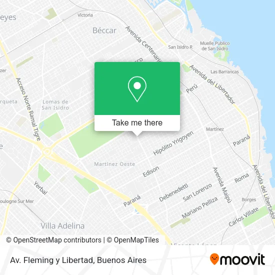 Mapa de Av. Fleming y Libertad
