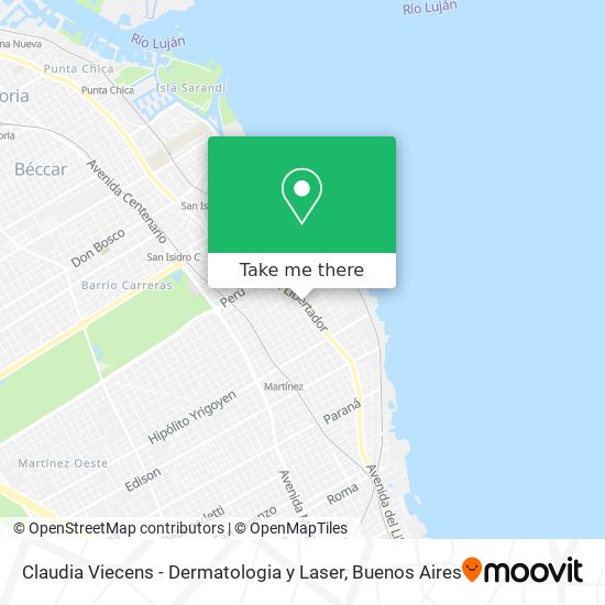 Claudia Viecens - Dermatologia y Laser map