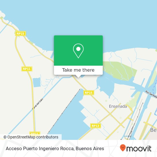 Mapa de Acceso Puerto Ingeniero Rocca
