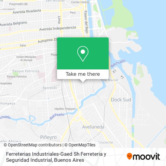 Mapa de Ferreterias Industriales-Gaed Sh Ferreteria y Seguridad Industrial