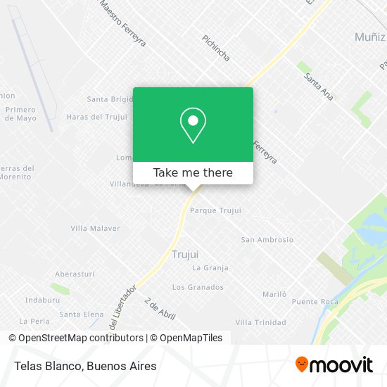 Telas Blanco map