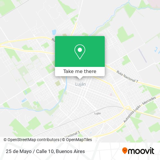 25 de Mayo / Calle 10 map