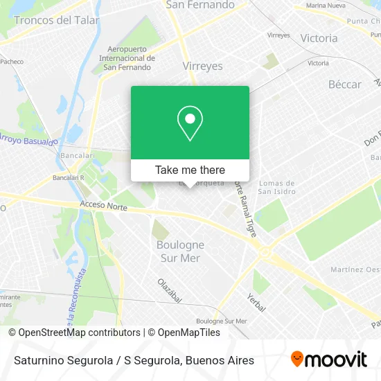 Mapa de Saturnino Segurola / S Segurola